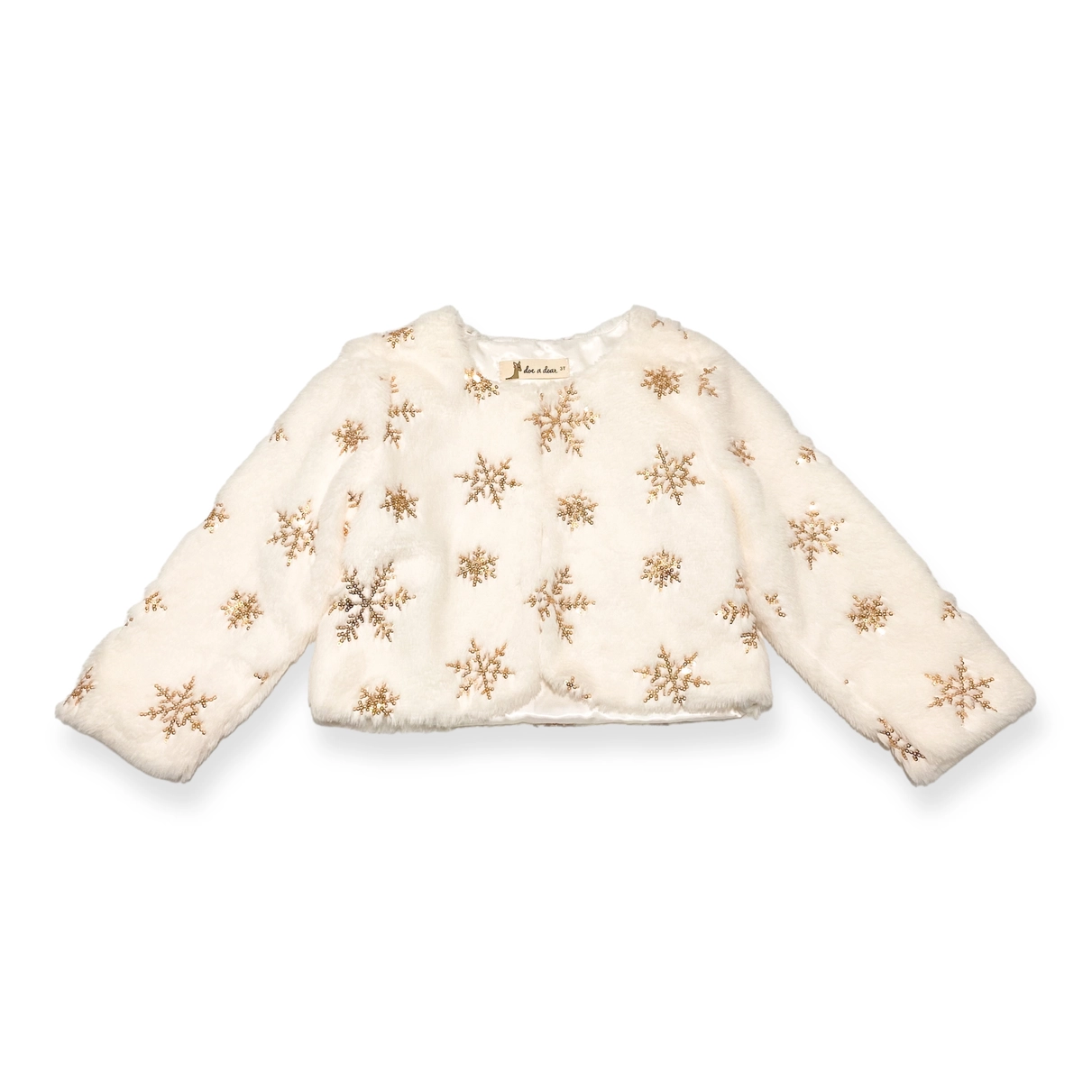 Snowflake Faux Fur Jacket